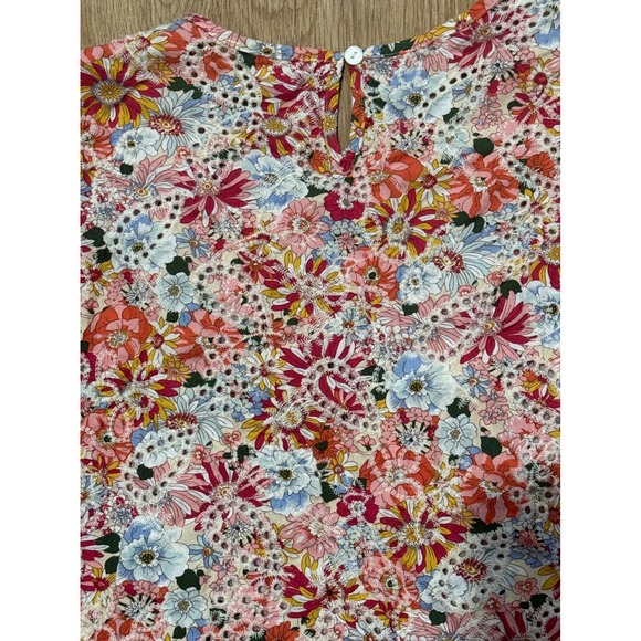 Solitare Women Floral Eyelet Lace 2 Piece Set Top and Shorts Multicolor Size M - Picture 8 of 11